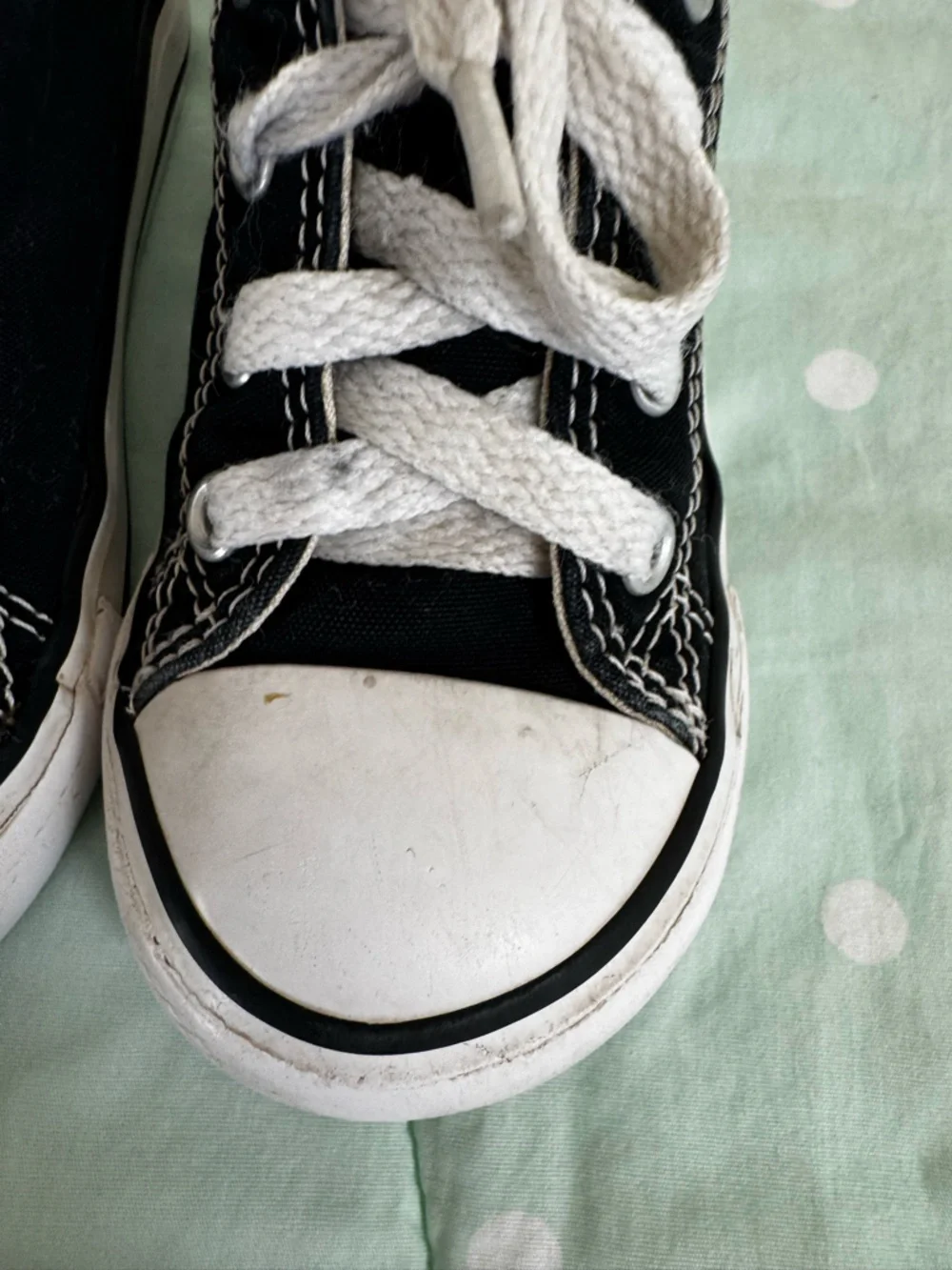 Converse black sneakers Toddler size 8